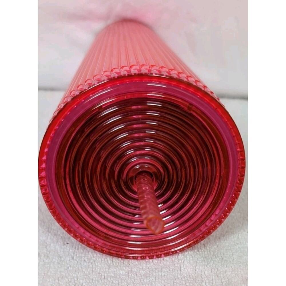 Starbucks Pleated Neon Magenta Pink Venti Tumbler Bling Cold Cup Summer 2023 - Picture 5 of 7